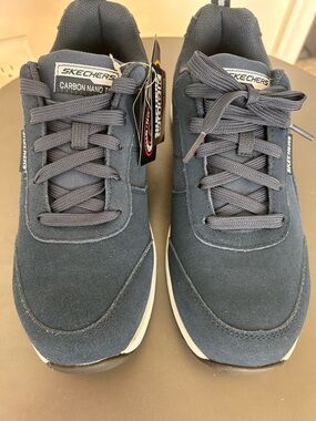 Skechers Men's Carbon Nano Tech Navy Casual Steel Toe Work Sneakers